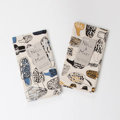 Morels Tea Towel - Cobalt