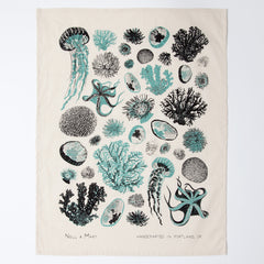 Oceanic Tea Towel - Aloe
