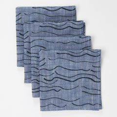 Wave Napkins - Indigo