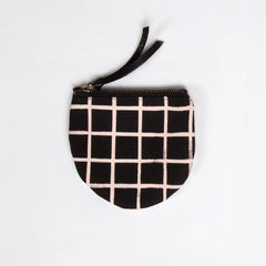 Brush Grid Coin Purse