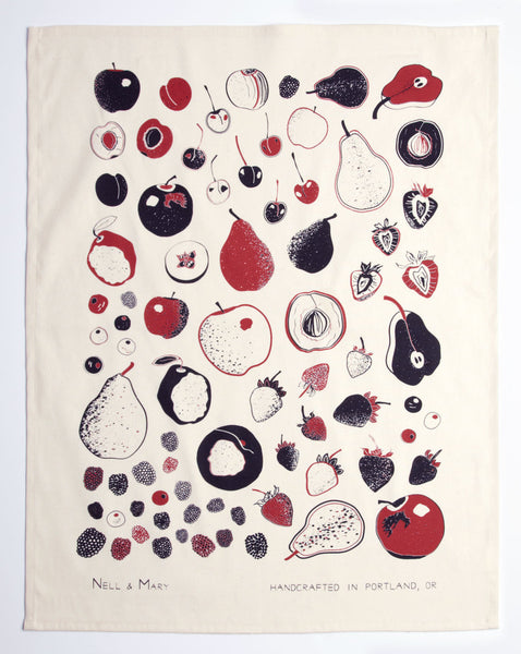 Northern Fruit Tea Towel - Beet