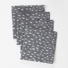 Sideways Rain Napkins - Gray
