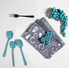 Swerves Chambray Tea Towel - White