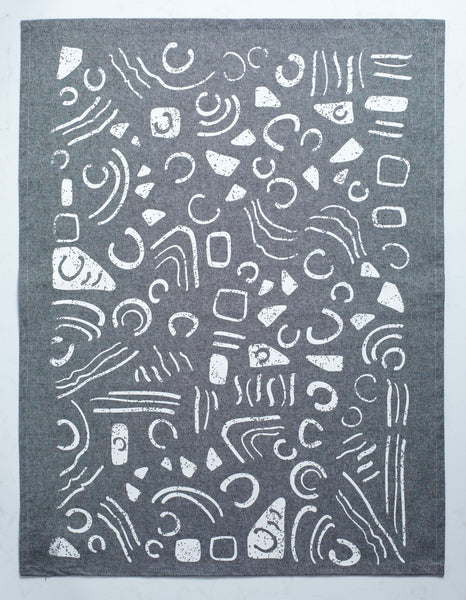 Swerves Chambray Tea Towel - White