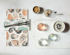 Oyster Tea Towel - Mint