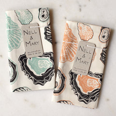 Oyster Tea Towel - Mint